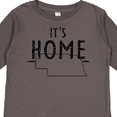 thumbnail image 4 of Inktastic It's Home State of Nebraska Outline Distressed Text Boys or Girls Long Sleeve Toddler T-Shirt, 4 of 5