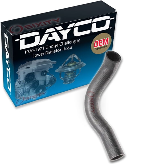 Dayco Lower Radiator Coolant Hose compatible with Dodge Challenger 6.3L 7.0L 7.2L V8 1970-1971