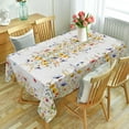 thumbnail image 5 of Spring Tablecloth 60x84 Inch for Rectangle Tables - Blooming Flower Spring Decorations for Home - Water Resistant Flower Table Cloth for Party,Table, 5 of 6