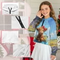thumbnail image 6 of Xixirimido Highland Cow Butterfly Floral Truck Pattern Girls' Hoodies Sweatshirts Half Zipper Pullover Crop Tops with Pocket for Teen Girls Long Sleeve Sweater Size 11-12, 6 of 7