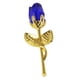 thumbnail image 3 of Rosa de cristal, regalo romántico para San Valentín, día de la madre, graduación. Oro Azul, 3 of 9