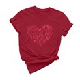 thumbnail image 2 of Cadeaux de la Saint-Valentin T-shirt Décontracté à Manches Courtes et Col Rond pour Femmes avec Imprimé Arbre de Noël, 2 of 6