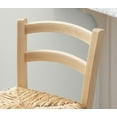 thumbnail image 6 of Linon Marica 28" Bar Stools, Natural Finish with Handwoven Rush Seat, Set of 2, 6 of 15