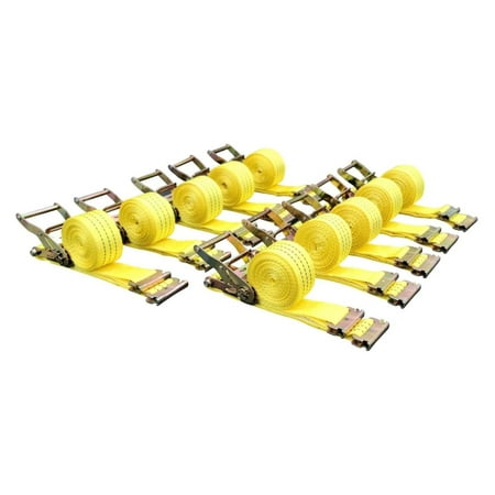 

10 Pack E-Track Ratchet Straps 2 x15 4400LB Tie Down
