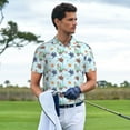 thumbnail image 3 of Sikiie Turtle Print Men's Short-sleeved POLO Shirts, Button-down Shirts and T-shirts are Suitable for Vacation, Leisure and Business-Large, 3 of 6