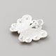 thumbnail image 2 of Alloy Enamel Pendants with Rhinestones Butterfly Charms Gold 21x22x3.7mm Hole: 2.5mm, 2 of 2