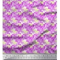 thumbnail image 1 of Soimoi polyester Crepe Fabric Architecture Structure,Leaves & Floral Artistic Decor Fabric Printed Yard 42 Inch Wide, 1 of 1