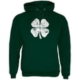 thumbnail image 1 of St. Patricks Day Distressed Shamrock Mens Hoodie, 1 of 1