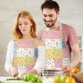 thumbnail image 3 of Pioneer Flower Floral Print Pattern Apron for Women and Men, Cotton Linen Waterproof with Pockets, Adjustable, 33x27 Inch for Kitchen, Gardening, BBQ, Salon, 3 of 6