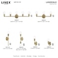 thumbnail image 3 of Livex Lighting - Lansdale - 5 Light ADA Large Bath Vanity In Transitional, 3 of 11