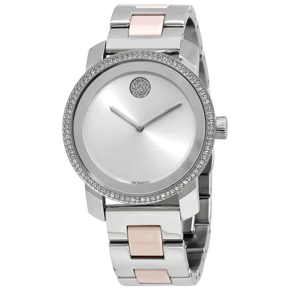 Movado Bold Ceramic Women's Stainless Steel Swiss Quartz Watch 3600784
