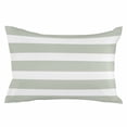 thumbnail image 2 of Sage Green Stripe Standard Size Pillow Cover,Pillowcase Protectors with Zipper,Breathable Decorative Throw Pillow Case Cover,Modern Simple Geometric White Striped Pillow Shams for Couch 20x26Inch, 2 of 8