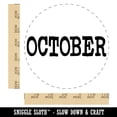 thumbnail image 2 of October Month Calendar Fun Text Self-Inking Rubber Stamp Ink Stamper - Black Ink - Large 1-1/2 Inch, 2 of 7