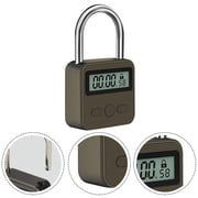 Smart Time Lock Lcd Display Time Lock Multifunction Travel Electronic Timer, Waterproof Usb Rechargeable Temporary Timer Padlock