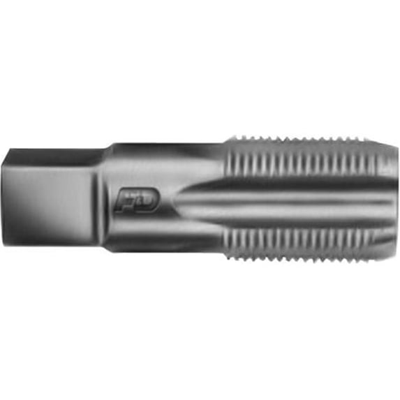 F&D Tool Straight Pipe Tap, High Speed Steel - 0.75-14 Size x 3.25 OAL with 5 Flutes - Series 3178