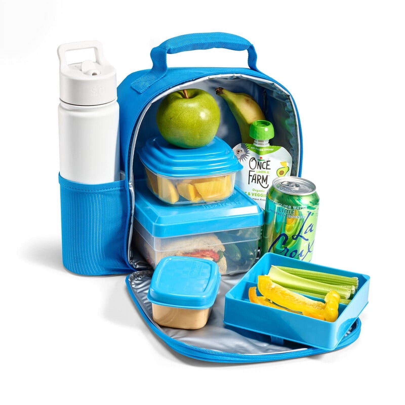 Fit & Fresh Borsa Termica Per Il Pranzo Bambini – Personalizzabile Con Slot Per Ciondoli – Isolata E Impermeabile – Blu Navy