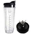thumbnail image 1 of Tapa y Vaso de 32OZ y Hoja de 7 Aletas para Ninja Auto IQ 1000W Accesorios de Licuadora Piezas de Repuesto BL482, 1 of 5