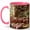 Pink, variant on Strawberry Jam Kitchen 11oz Ceramic Mug, Cottage Baking Coffee Cup