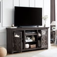 thumbnail image 5 of Farmhouse-Style Grey Entertainment Center with Cable Management | Open Shelves, Fits 65'' TV, 5 of 5