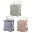 thumbnail image 3 of Wall Mounted Laundry Organizer Bag Foldable Washable Laundry Basket Home Clothes Storage Hamper, 3 of 6