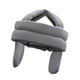 thumbnail image 3 of Gorro protector para la cabeza para personas mayores, suave, con protectores auditivos, protección contra caídas, para mujer, talla adulta y hombre. Gris, 3 of 9
