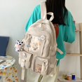 thumbnail image 2 of Teen Girls Backpack Adjustable Shoulder Straps Large Capacity Smooth Zipper Backpack School Bag for High School Students, 2 of 11