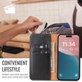 thumbnail image 3 of Allytechgroup Wallet Case for Apple iPhone 16, Premium Leather Flip Stand Cards Holder Business Type RFID Blocking Shockproof Phone Case Cover for iPhone 16, Black, 3 of 7