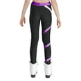 thumbnail image 6 of Hansber Girls Gymnastics Dance Outfits Rhinestone Leotards with Athletic Shorts Leggings And Purple&Black 14, 6 of 7