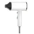 thumbnail image 2 of Professional Ionic Hair Dryer 800W Compact Travel Blow Dryer with Removable Nozzle for Fast Styling and Frizz Control, Ideal for Home and Salon Use(White),Ccwuwei, 2 of 9