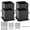4 Pack-6" X 6", variant on 4 Set 4"* 6" Base (inner Size 3.6"x 5.6") Brackets Black Metal Powder-coated Thick Steel Anchor Outdoor For Support Deck Plate Pergola Fence Kit Mialbox Mount