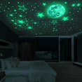 thumbnail image 1 of Pegatinas de Pared de Estrellas Brillantes y Luna Llena YONGSHENG 435 Piezas, 1 of 5