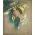 thumbnail image 2 of Alice Pike Barney 12x14 Black Ornate Wood Framed Double Matted Museum Art Print Titled: Spanish Fantasy I (Juliet Fremont), 2 of 5