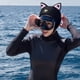 thumbnail image 1 of Capucha de buceo de neopreno con orejas de gato de 3 mm. Protección para la cabeza para deportes acuáticos al aire libre., 1 of 6