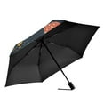 thumbnail image 2 of FORMRS Travel Umbrella Folding Auto Open Close Windproof Rain UV Protection, Black Mushroom Pattern, 2 of 8
