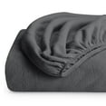 thumbnail image 1 of Bare Home Sábana Ajustable de Vellón Acogedor Sábana de Vellón Polar Extra Suave Sábana de Bolsillo Profundo Queen Gris, 1 of 5