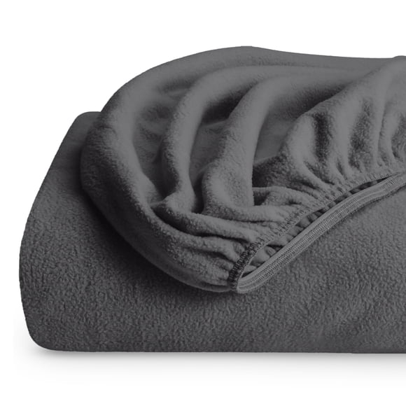 Sábana Ajustable de Vellón Acogedor Bare Home King Gris