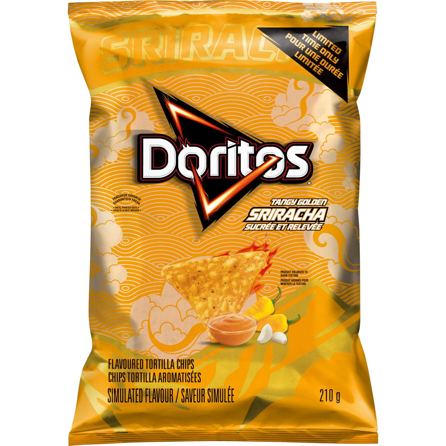 Doritos Tangy Golden Sriracha flavoured Tortilla Chips
