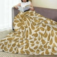 thumbnail image 6 of Pofeuu Gold Drops Print Ultra-Soft Micro Fleece Blanket,for Bed Or Sofa,All Season Throw Blankets Flannel Blanket-50"x40", 6 of 7