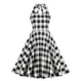 thumbnail image 3 of IBTOM CASTLE Kids Baby Girls Christmas Party Dress Women Xmas Red Plaid Tutu Dress with Hooded Cloak Cape Family Matching Fancy Dress up Costume XL Adult Dress + Cape, 3 of 8