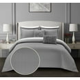 thumbnail image 7 of Chic Home Emery 7 Piece Comforter Set Casual Country Chic Pleated Bed in a Bag - Sheet Set Decorative Pillows Sham Included - Twin 66x90", Grey, 7 of 7