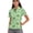 Skull Clover Pattern, variant on Whosucclay Green Clover Pattern Moisture Wicking Women Zip Golf Shirts, Polyester Polo Shirts Breathable Soft Sport Shirt for Tennis Travel Hiking Size Small