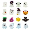 thumbnail image 4 of 16 pcs Luminous Resin Mini Ghost Figurines, Glow in The Dark Tiny Plastic Ghosts Miniature Halloween Figures to Hide, 4 of 6