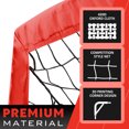 thumbnail image 6 of RUNBOW Portable Soccer Goal Red, 9x5 ft, with Carry Bag, 6 of 7