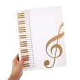 thumbnail image 2 of MOVTOTOP Portable Music Folder Daily Use A4 File Folder Clear File Folder Office Storage Folder, 2 of 8
