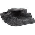 thumbnail image 1 of CATIEBYE Wear Resistant Resin Turtle Ramp Dark Grey Decorative Platform for Lizards and Tortoises, 1 of 6