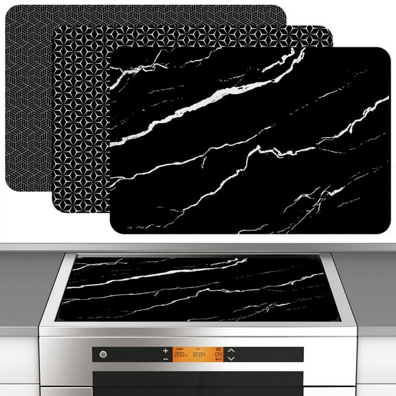Threns Induction Cooktop Mat Silicone Induction Cooker Covers Heat-resistant Induction Cooktop Protector Mat Non-Slip Cooktop Scratch Protector for Induction Stove