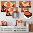 thumbnail image 4 of Designart "Setting Sun Atop the Mountain VII" Landscape Modern Metal Art Print, 4 of 5