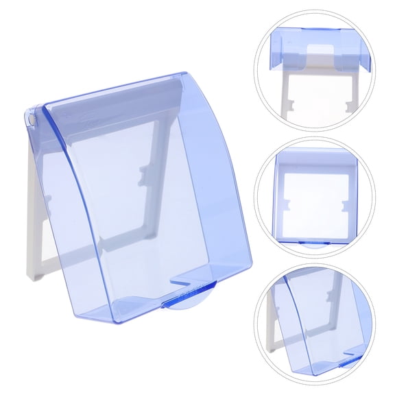 Homoyoyo Blue Waterproof Box Cover for Outlet Protection Easy Install Flip-Up Lid