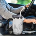 thumbnail image 6 of 40 oz Insulated Tumbler with Handle, Leak-Proof Straw Lid, Stainless Steel Travel Mug for Car & Road Trips - Italian Landscape, 6 of 6