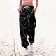 thumbnail image 3 of Gibobby Pantalones para mujer deportivos Pantalones de chándal con estampado inferior para mujer Bolsillos Cintura alta Deportivo Gimnasio Ajuste(Negro,G), 3 of 4